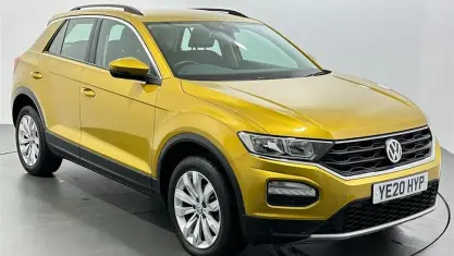 Used VW T-Roc SE 150 HP (110 kW) 2020 Yellow SUV