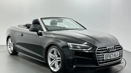 Used Audi A5 Cabriolet S-Line 252 HP (185 kW) 2017 Black Cabriolet