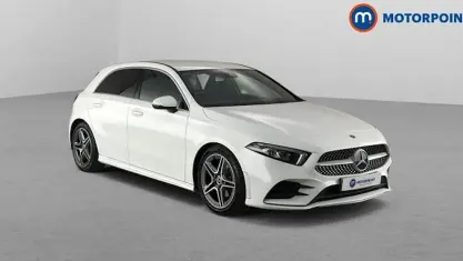 Used Mercedes A200 AMG line 163 HP (119 kW) 2019 White Hatchback