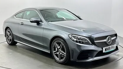 Used Mercedes C200 AMG line 184 HP (135 kW) 2019 Grey Coupe