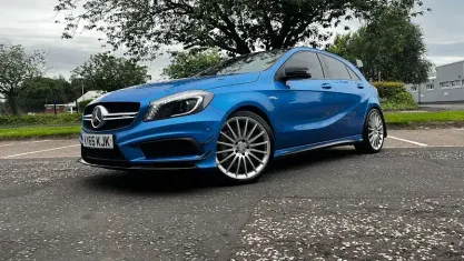 Used Mercedes A45 AMG AMG 360 HP (264 kW) 2015 Blue Hatchback
