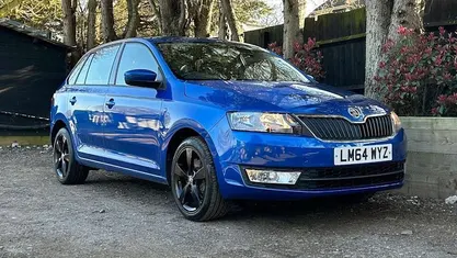 Used Skoda Rapid SE 105 HP (77 kW) 2014 Blue Hatchback