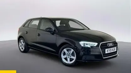 Used Audi A3 Sportback Design 116 HP (85 kW) 2019 Black Hatchback