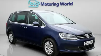 Begagnad VW Sharan SE 150 HK (110 kW) 2021 Blå Minibuss