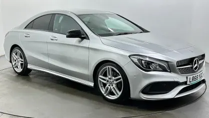 Used Mercedes CLA220 AMG line 177 HP (130 kW) 2017 Silver Coupe
