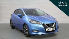 Blue Used 2022 Nissan Micra Tekna Hatchback | £11,787 (Fair price)