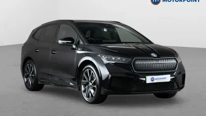 Begagnad Skoda Enyaq iV SportlinePlus 210 kW (286 HK) 2024 Svart SUV