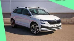 Moon white metallic Used 2024 Skoda Karoq SportLine SUV | £29,990 (Fair price)
