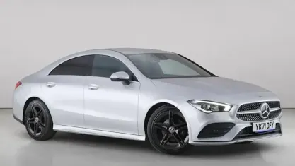 Used Mercedes CLA180 AMG line 136 HP (100 kW) 2021 Silver Coupe
