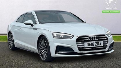 Begagnad Audi A5 S-Line 190 HK (139 kW) 2018 Vit Sportkupé