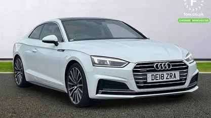 Used Audi A5 S-Line 190 HP (139 kW) 2018 White Coupe