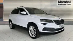 Moon white metallic Used 2018 Skoda Karoq SE L SUV | £13,957 (Fair price)