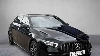 Used Mercedes A35 AMG Executive 306 HP (225 kW) 2021 Black Hatchback