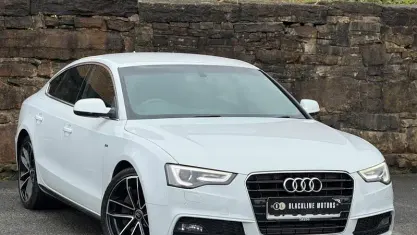 Used Audi A5 Sportback S-Line 245 HP (180 kW) 2015 White Hatchback