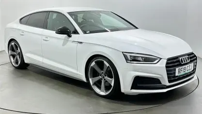 Used Audi A5 Sportback Black Edition 190 HP (139 kW) 2019 White Hatchback