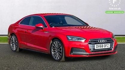 Używany Audi A5 Design 252 KM (185 kW) 2018 Czerwony Coupe