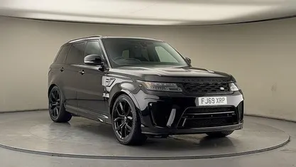 Used Land Rover Range Rover Sport SVR 575 HP (422 kW) 2019 Santorini black SUV