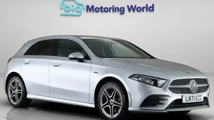 Used Mercedes A250 AMG line 259 HP (190 kW) 2021 Silver Hatchback