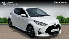 White Used 2023 Toyota Yaris Hybrid Design Hatchback | £17,449 (Fair price)