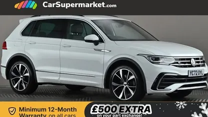 White Used 2022 VW Tiguan R-line SUV | £26,976 (Fair price)