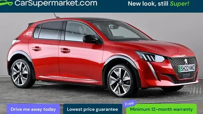 Used Peugeot e-208 Premium 100 kW (136 HP) 2022 Red Hatchback