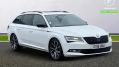 White Used 2018 Skoda Superb SportLine Estate | £17,299 (Fair price)