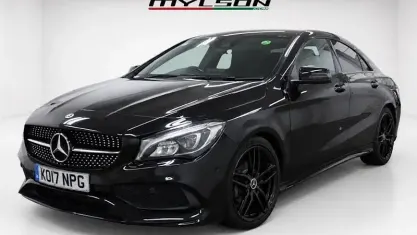 Usado Mercedes CLA220 AMG line 177 CV (130 kW) 2017 Negro Berlina