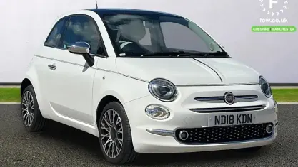 Used Fiat 500 Collezione 69 HP (50 kW) 2018 White Hatchback