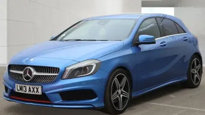 Used Mercedes A250 AMG 211 HP (155 kW) 2013 Blue Hatchback