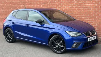 Used Seat Ibiza FR 95 HP (69 kW) 2021 Blue Hatchback