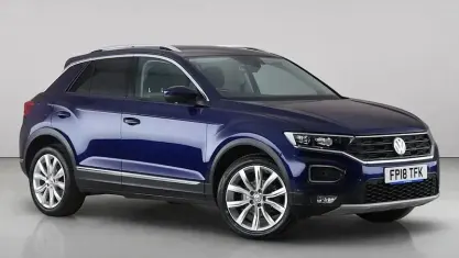 Used VW T-Roc SEL 150 HP (110 kW) 2018 Blue SUV