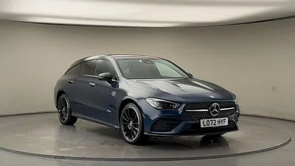 Used Mercedes CLA250e Shooting Brake AMG line 218 HP (160 kW) 2022 Denim blue Estate