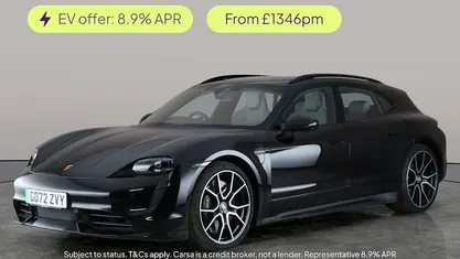 Black Used 2023 Porsche Taycan Sport Turismo Estate | £68,990 (Fair price)