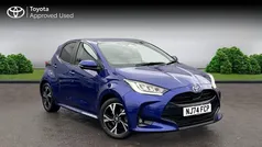 Juniper blue Used 2024 Toyota Yaris Hybrid Design Hatchback | £18,998 (Good price)