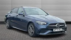 Blue Used 2024 Mercedes C300e AMG Line Premium Sedan | £38,495 (Fair price)