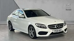 White Used 2016 Mercedes C220 AMG line Sedan | £14,290 (Fair price)