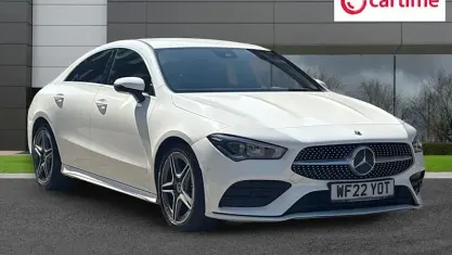 Used Mercedes CLA180 AMG line 136 HP (100 kW) 2022 White Coupe