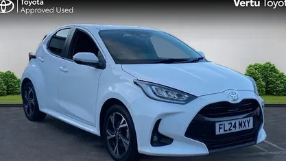 White Used 2024 Toyota Yaris Hybrid Design Hatchback | £19,654 (Fair price)