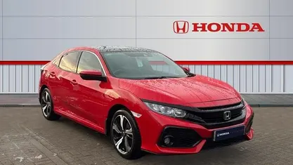 Red Used 2018 Honda Civic EX Hatchback | £11,995 (Fair price)