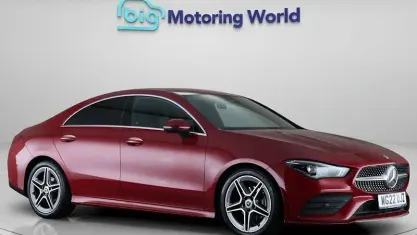 Used Mercedes CLA180 AMG line 136 HP (100 kW) 2022 Red Coupe