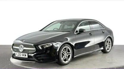 Used Mercedes A200 AMG line 163 HP (119 kW) 2020 Black Sedan