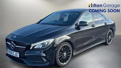 Black Used 2018 Mercedes CLA200 AMG line Sedan | £16,150 (Fair price)
