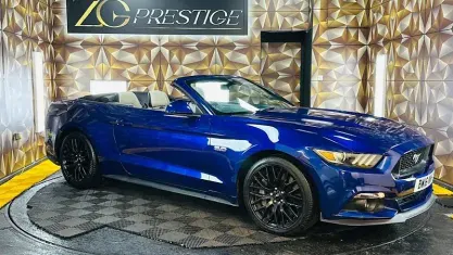 Used Ford Mustang GT Convertible 450 HP (330 kW) 2016 Blue Cabriolet