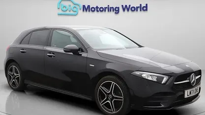 Used Mercedes A250 AMG line 259 HP (190 kW) 2021 Black Hatchback