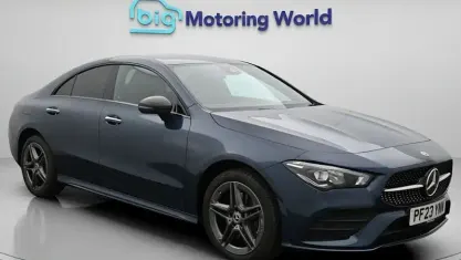 Used Mercedes CLA250e AMG line 218 HP (160 kW) 2023 Blue Coupe
