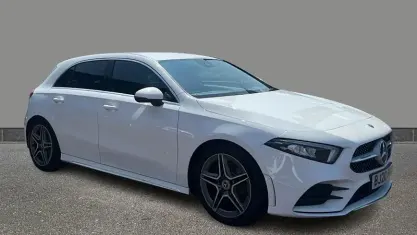 Used Mercedes A200 AMG line 163 HP (119 kW) 2020 White Hatchback