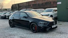 Cosmos black metallic Used 2025 Mercedes A45 AMG Hatchback | £52,062 (Fair price)