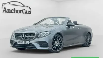 Used Mercedes E220 AMG line 194 HP (142 kW) 2019 Grey Cabriolet