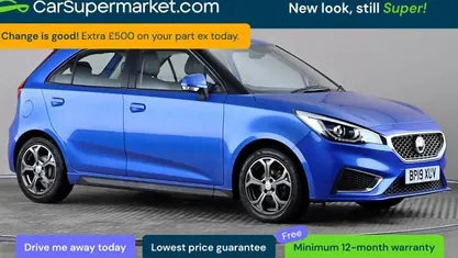 Used MG MG3 Exclusive 106 HP (77 kW) 2019 Blue Hatchback