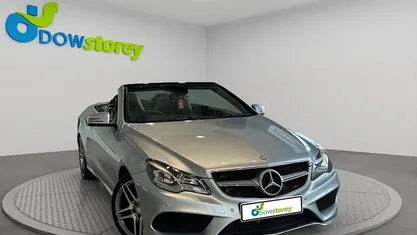 Used Mercedes E220 AMG line 177 HP (130 kW) 2015 Silver Cabriolet